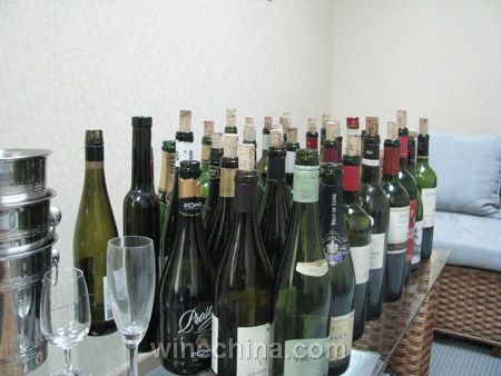 培训所用部分酒样
