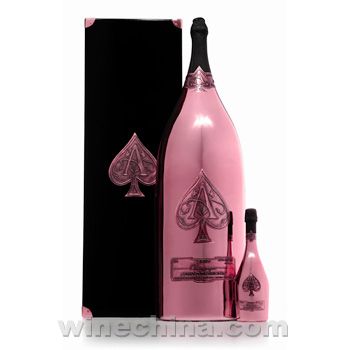 黑桃A香槟推出史上最大容量粉红香槟酒