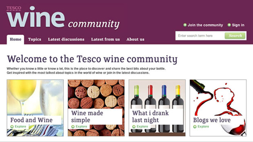 Tesco Shuts Down Online Wine Community