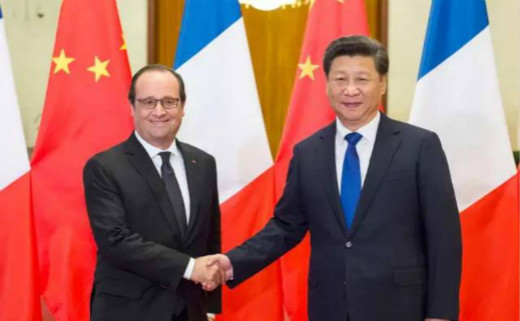 习近平宴请奥朗德 中法会晤再现国酒热