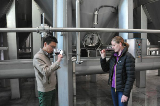 长城云漠酒庄和瑞典酿酒师“娜娜”