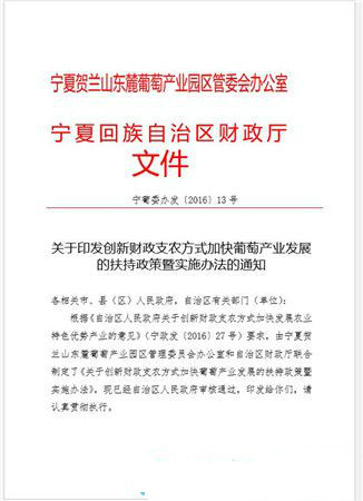 宁夏政府大额补贴葡萄酒专卖店