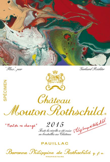 Gerhard Richter Designs Mouton 2015 Label