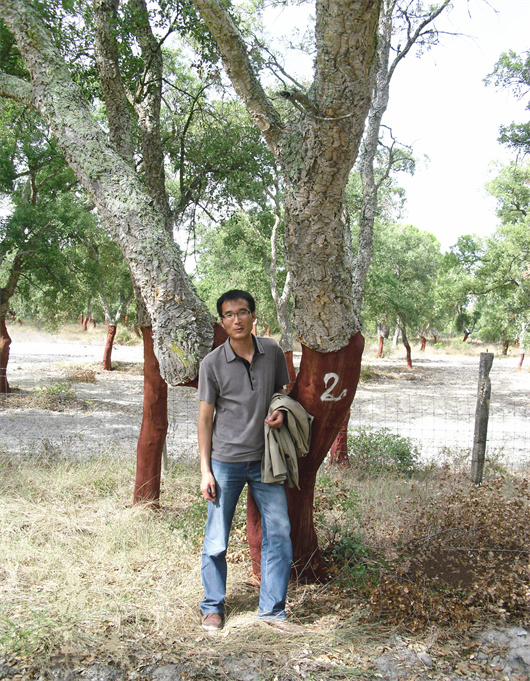 2012年，卢新军在葡萄牙软木考察产区.jpg